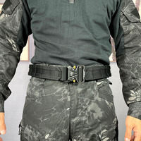 Ceinture tactique 2 pouces Boucle en métal à dégagement rapide Ceinture laser MOLLE pour hommes Ceinture tactique camouflage airsoft