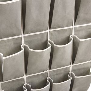 Organisateur de chaussures pliable à suspendre sur la porte, 24 poches, grand sac de rangement en tissu pour chaussures - Product Image 6