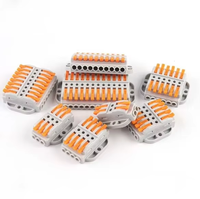 Connecteur de câblage rapide Wavelink, compact, à levier, pour conducteurs de fils, connecteur de raccordement compact, connecteur électrique, bornier