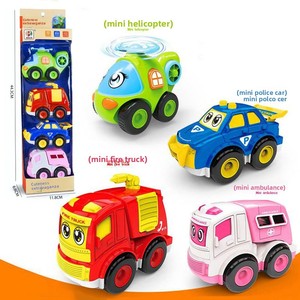 Juego <span class=keywords><strong>de</strong></span> coches <span class=keywords><strong>de</strong></span> <span class=keywords><strong>juguete</strong></span> <span class=keywords><strong>de</strong></span> inercia <span class=keywords><strong>de</strong></span> dibujos animados <span class=keywords><strong>de</strong></span> camión <span class=keywords><strong>de</strong></span> bomberos para bebés, material ABS, mini coches al por mayor <span class=keywords><strong>BJ</strong></span> - Product Image 1