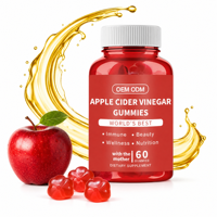 Gummies au vinaigre de cidre de pomme avec la mère naturelle, 60 unités, Complément alimentaire, Acheteurs en gros