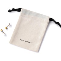 Pochette cadeau personnalisée en toile noire entièrement imprimée avec cordon de serrage, sac en coton biologique pour livres, jouets, emballage anti-poussière