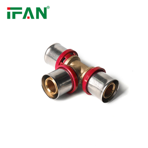 IFAN nhà máy trực tiếp Brass Báo Chí phù hợp pex một ống <span class=keywords><strong>Tee</strong></span> pex phụ kiện nhựa đường ống dẫn nước raccord de presse de tuyau pex - Product Image 4