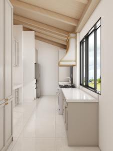 Mueble de Cocina Zofa, Gabinete de Almacenamiento Modular Blanco de Madera de Lujo para Cocina Moderna de Villa - Product Image 4