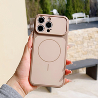 Étui de téléphone magnétique mat en PC bicolore de qualité supérieure avec coque en TPU pour iPhone 16 Pro Max