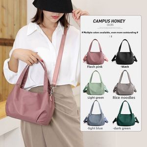 Bolso Tote Multifuncional de Nailon de Alta Calidad para Mujer, Bolso Bandolera Casual de un Solo Hombro, Color Sólido, Estilo Coreano - Product Image 4