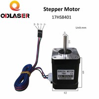 QDLASER 4-Plomb Nema 17 Moteur pas à pas 42 Moteur 17HS8401 48mm/78Oz-in/1.8A CE 42BYGH 1.7A(17HS8401) moteur de Laser de COMMANDE NUMÉRIQUE PAR ORDINATEUR et 3D Imprimante