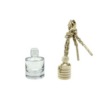 Diffuseur vide en verre cylindrique de 8 ml avec bouchon en bois – Flacon vide pour parfum d'ambiance à prix abordable