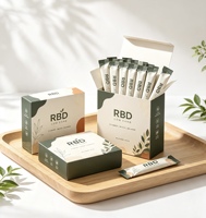 Boîte d'emballage personnalisée pour sachets de poudre de café enzymatique, protéines, collagène, vitamines et bâtonnets de boisson