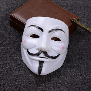 V per <span class=keywords><strong>Vendetta</strong></span> ha ispirato la maschera di Fawkes bianco per feste in Costume e forniture per le vacanze Cosplay - Product Image 4