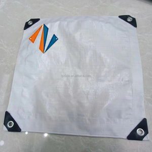 Bâche en PE imperméable et anti-UV, vente en gros d'usine, taille et couleur personnalisées <span class=keywords><strong>avec</strong></span> œillets pour couverture extérieure de jardin et de construction - Product Image 3