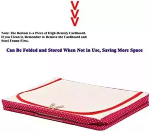 R1011, organizador de almacenamiento plegable personalizado para ropa de cama con ASA resistente, bolsa de almacenamiento Oxford con cremallera de lino y algodón - Product Image 2