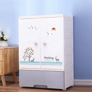 Design pastorale doppia porta di accesso in plastica <span class=keywords><strong>per</strong></span> bambini <span class=keywords><strong>armadio</strong></span> <span class=keywords><strong>per</strong></span> bambini camera da letto guardaroba con cassetti - Product Image 5