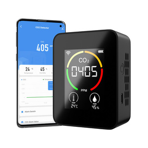 Detector de CO2, Monitor de Calidad del Aire Interior, 400-5000PPM, Sensor de Temperatura y Humedad WIFI - Product Image 1