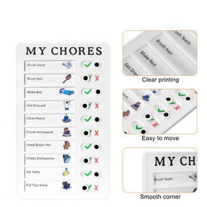 Tùy chỉnh di động để làm danh sách 3D Memo Pads cho nhiều trẻ em nhựa công việc của tôi Biểu đồ cho người lớn trẻ em lập kế hoạch danh sách kiểm tra bảng - Product Image 3