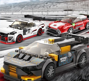 246 Buah Mainan Pendidikan Mobil Balap Plastik Diy Blok Bangunan dengan Blok - Product Image 5