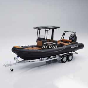 <span class=keywords><strong>Bateau</strong></span> <span class=keywords><strong>semi</strong></span>-<span class=keywords><strong>rigide</strong></span> gonflable Hedia 7,6 m (25 pieds) en aluminium robuste à coque en V profond, avec moteur <span class=keywords><strong>hors</strong></span>-<span class=keywords><strong>bord</strong></span> de 300 CV, pour la pêche et les excursions. - Product Image 6