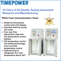 Testeur de caractéristiques de la mousse TIMEPOWER, contrôlé par microprocesseur et doté d'un écran LCD, conforme aux normes ASTM et ISO