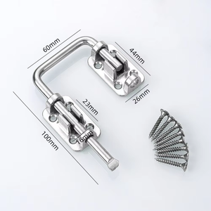 Easy install Stainless Steel 90 Degree Latch <b>Lock</b> for Wooden Doors with Multi-Angle Security Ideal for Bathrooms Interior Use - Product Image 5