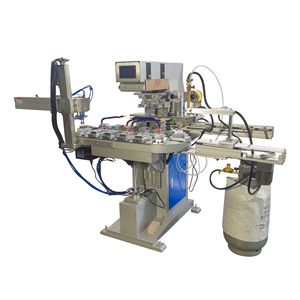 Haotian <b>Rotary</b> Pad Printing <b>Machine</b> P-160Z4 4 Colors Automatic For Safety Helmet And Nail Tip Printing - Product Image 4
