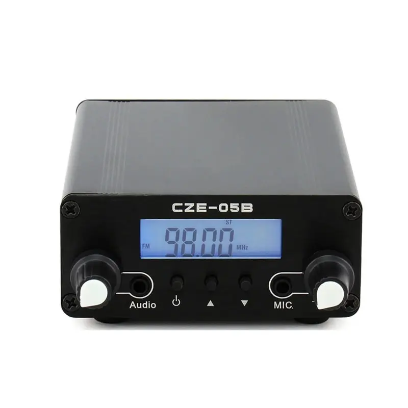 CZE-05B FM Transmitter, 76 ~ 108MHz Kỹ Thuật Số LCD Không Dây Stereo Phát Sóng Với Antenna, Built-In PLL FM Transmitter Đài Phát Thanh Stereo