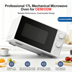 OEM Grill Maison Construit 3 en 1 1150w 17l Convection Intelligente <span class=keywords><strong>Pas</strong></span> <span class=keywords><strong>Cher</strong></span> et Commercial Restaurant Numérique Blanc Air Chaud Four à <span class=keywords><strong>Micro</strong></span>-ondes - Product Image 3