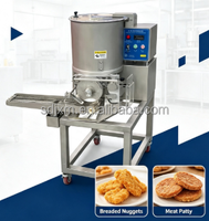 Machine automatique de formage de galettes de viande |   Presse à hamburgers en acier inoxydable pour bœuf, poulet, porc