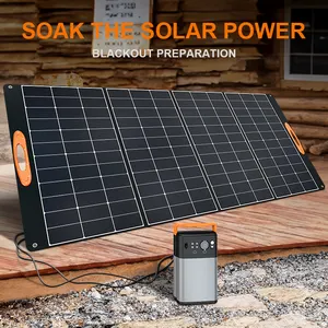 US Warehouse 400W ETFE Portable Foldable Solar Panel Sunpower Folding Solar Panels Blanket For Outdoor Camping Power Solar Panel