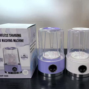 Portable 1l <b>Mini</b> Washing Machine Usb Rechargeable Foldable Gravity Drainage for Underwear Baby Clothes Outdoor Hotel Travel Home - Product Image 5