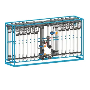 4040 del modulo della membrana di ultrafiltrazione della fibra cava diretta pvdf uf per il trattamento delle acque reflue