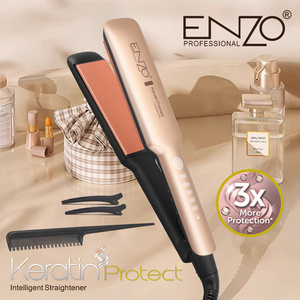 Plancha de Pelo Profesional <span class=keywords><strong>ENZO</strong></span> Gold Plate Wholesale Pro, Plancha de Pelo Multifunción para Salón de Belleza y <span class=keywords><strong>Barber</strong></span>ía - Product Image 3