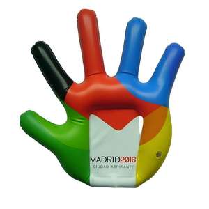 Mano Inflable Personalizada de PVC Resistente con Colores y Logotipos del Equipo para Eventos Deportivos y Engajamiento con los Fans - Product Image 4