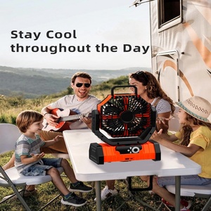 Ventilador de Escritorio y Camping de 20000 mAh, Recargable por USB, Portátil, para Exteriores, con Luz, Cuatro Velocidades, para Auto y Hotel - Product Image 6