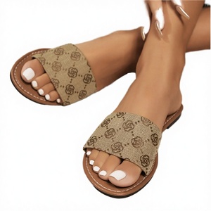 Sandalias Planas de Verano para Mujer, Transpirables, con Parte Superior de PVC, Correa Elástica, Fáciles de Poner, con Suela Suave - Product Image 2