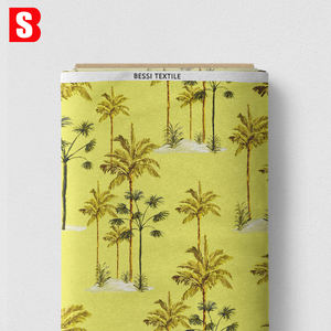 Tissu en coton Liberty Tana Lawn 100% personnalisable avec impression numérique, motifs palmiers imprimés, doux et léger pour robe - Product Image 6