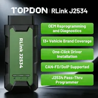 Programador Pass-Thru TOPDON RLink J2534 2026, Herramienta de Reprogramación y Diagnóstico OEM, VCI J2534 Mejorado
