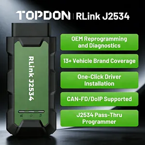 Programador Pass-Thru TOPDON RLink J2534 2026, Herramienta de Reprogramación y Diagnóstico OEM, VCI J2534 Mejorado - Product Image 2