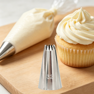 Ensemble de 4 embouts de décoration pour gâteaux # 10, 32, 70, 105. Matériau en acier inoxydable 304. Durable et adapté aux aliments - Product Image 3