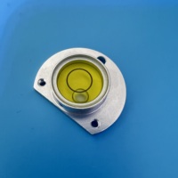 Niveau à bulle semi-circulaire en alliage métallique REALMAX 28,5*8mm pour instruments de topographie et de cartographie avec trous de fixation