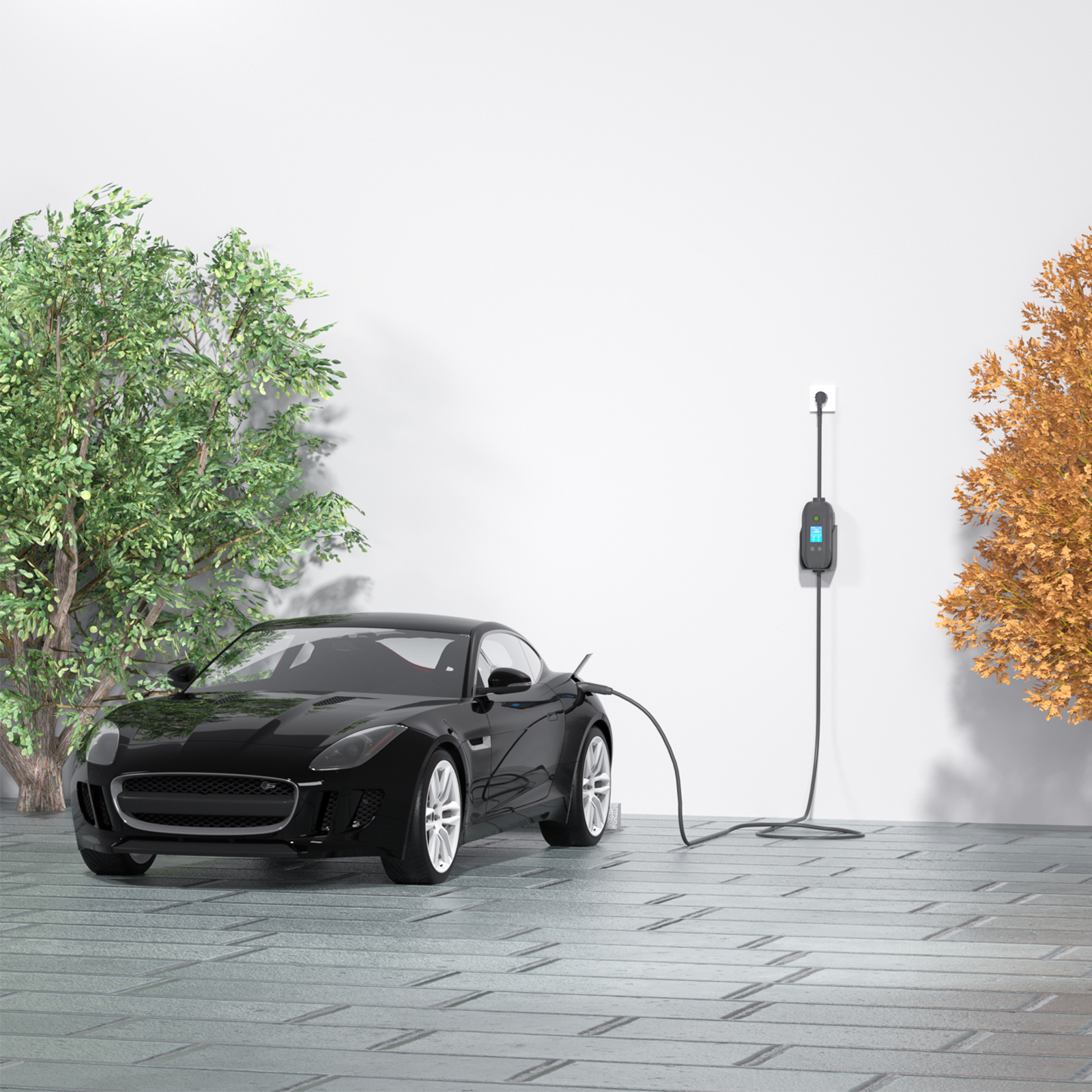 3.5KW-22KW Portable AC EV Charger Adjustable Current LCD Timing Type1 Type2 GBT Handheld Electric Car Charging Cable · image 5