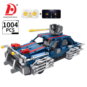 Coche Blindado de Bloques de Construcción 2.4G con Control Remoto y por <span class=keywords><strong>APP</strong></span>, 1004 Piezas, Ladrillos Técnicos DIY, Modelo de Vehículo de Juguete STEM para Ensamblar - Product Image 1
