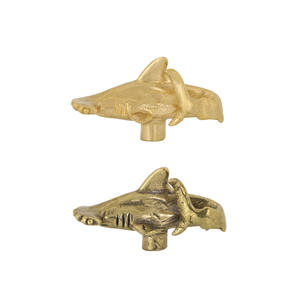 Kreatives Design Hammerkopf Hai Messing Box Griff Schrank Türgriff Schublade Dekoration - Product Image 6