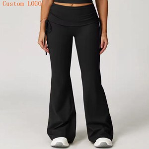 Set da donna OEM: Top sportivo, reggiseno e leggings a vita alta, <span class=keywords><strong>pantaloni</strong></span> a zampa per palestra e <span class=keywords><strong>yoga</strong></span> - Product Image 1