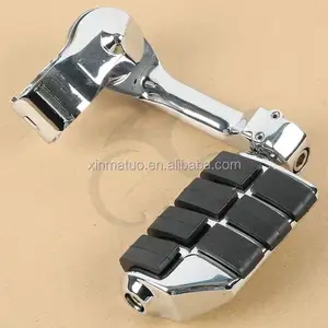 Pedane cromate ad angolo lungo per pedane autostradali per Harley 32mm 1 1/4"