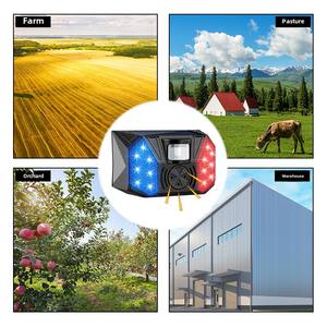 Sistema de alarma solar de seguridad para el hogar al aire libre con sensor infrarrojo ABS sonido de luz compatible con WiFi <span class=keywords><strong>GSM</strong></span> para huerto y estanque de peces - Product Image 2