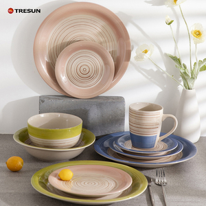 Juego de Vajilla de Cerámica de 18 Piezas, Juego de Vajilla de Lujo, Juego de Platos de Cerámica Pintados a Mano para Restaurante - Product Image 2