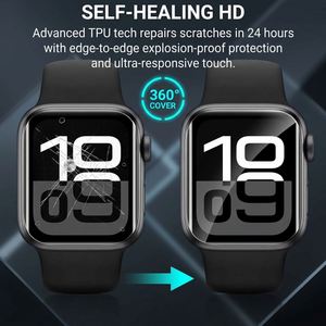 ฟิล์มกันรอยหน้าจอ OEM สำหรับ Apple Watch Series 12 SE4 ฟิล์ม TPU นิ่ม สำหรับสมาร์ทวอทช์ 40/42/44/46 มม. ป้องกันรอยนิ้วมือ เรียบเนียน จำหน่ายจำนวนมาก - Product Image 2
