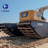 Excavatrice amphibie multifonctionnelle de 20 tonnes avec moteur Cummins, haute efficacité pour le creusement de fossés et l'élimination de boues