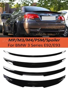สปอยเลอร์หลังคาคาร์บอนไฟเบอร์ทรง M3 M4 MP PSM พร้อมชุดแต่งปีกหลังกันชนท้ายสำหรับ BMW ซีรีส์ 3 รุ่น E92 E93 ปี 2006-2014 320i 325i - Product Image 1