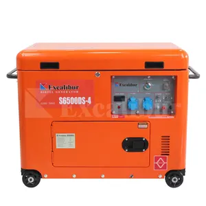 Excalibur 3kva 4.6kva 5kva 6kva 6kw 7kva 8kva Fast Delivery 5kw Single Phase 5kva Silent Diesel Generator